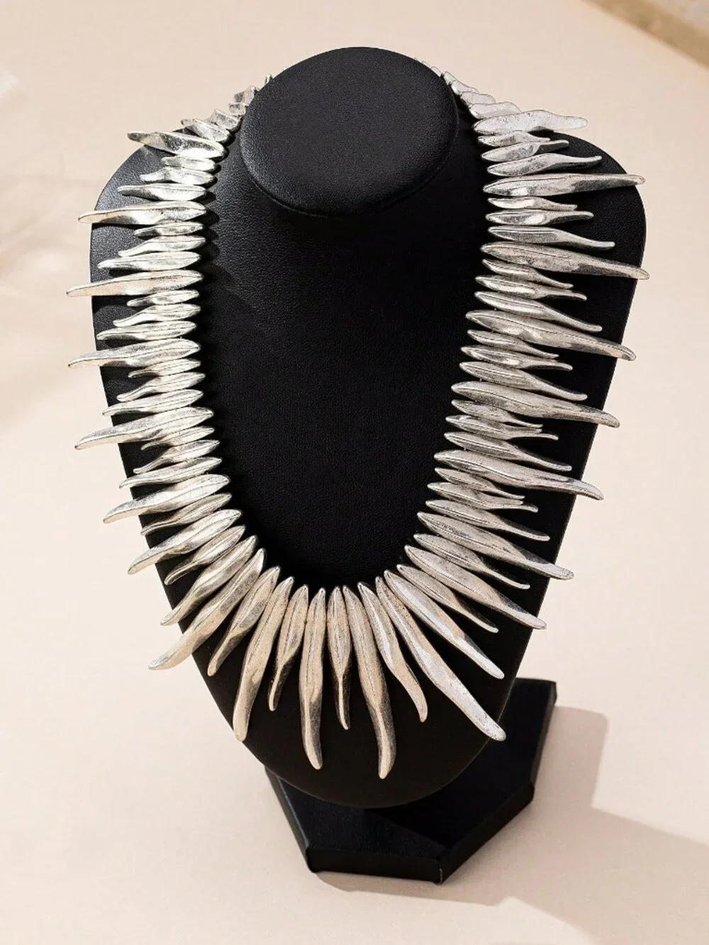 Silver Casual Women's European Gothic Geometric Metal Necklace